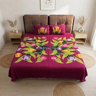 New Design Rayon Bedsheet Hand Painted Balinese Artisans